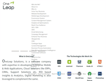 Tablet Screenshot of oneleap.in